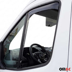Windabweiser Regenabweiser für Opel Movano B 2010-2019 Dunkel Acryl 2tlg