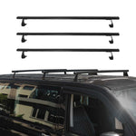 Dachträger Grundtäger für VW T7 Multivan 2021-2026 75kg Aluminium Schwarz 3 tlg
