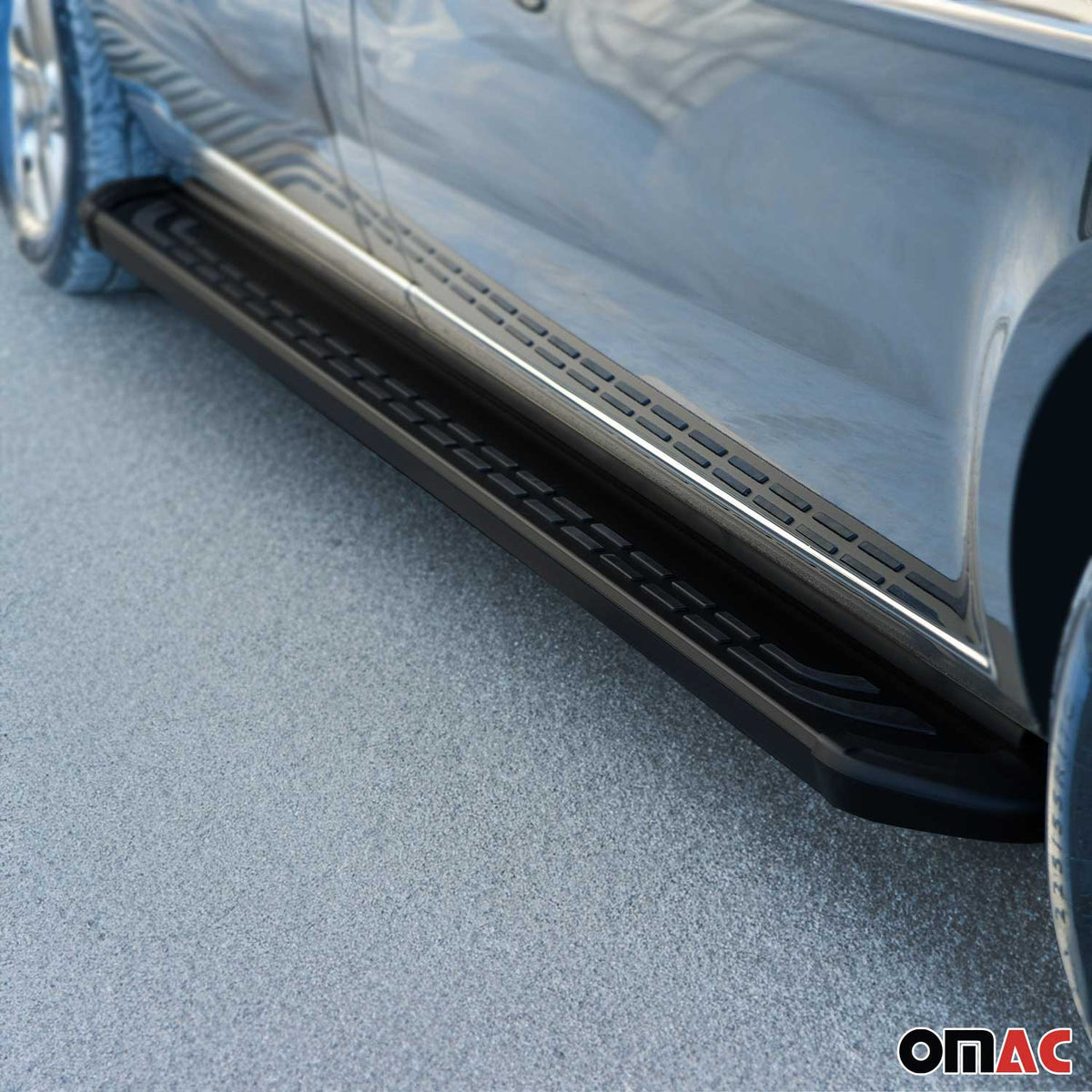 Trittbretter Seitenschweller für Mercedes Sprinter 2006-2018 L2 Alu Schwarz