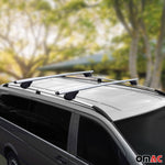 Dachreling + Dachträger SET für VW Caddy 2015-2020 Kurzer Aluminium Silber 4tlg