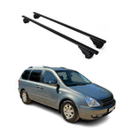 Dachträger Grundträger für Kia Carnival 2005-2014 75kg Stahl Schwarz 2 tlg