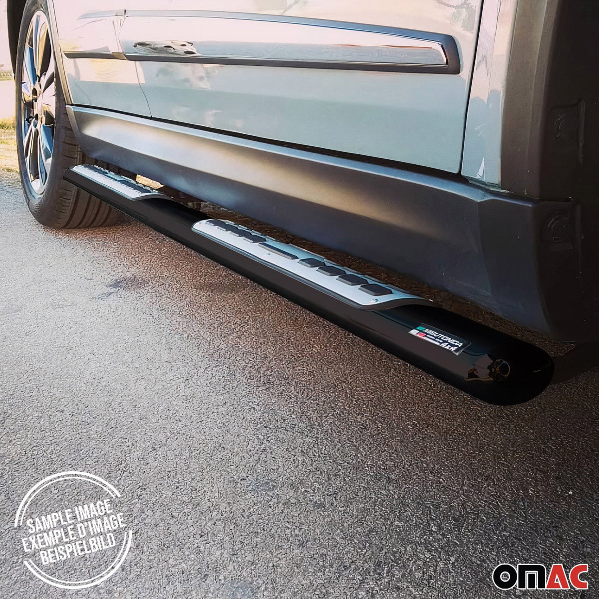 Edelstahl Seitenschweller Schwellerrohre für Dodge Nitro 2007-2012 Schwarz