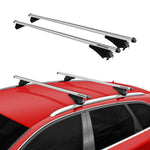 Menabo Dachträger Grundtäger für Hyundai iX35 2010-2015 75kg Alu Silber 2 tlg