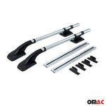 Dachreling & Dachträger Satz für Mazda BT-50 2007-2012 Alu Grau 4x