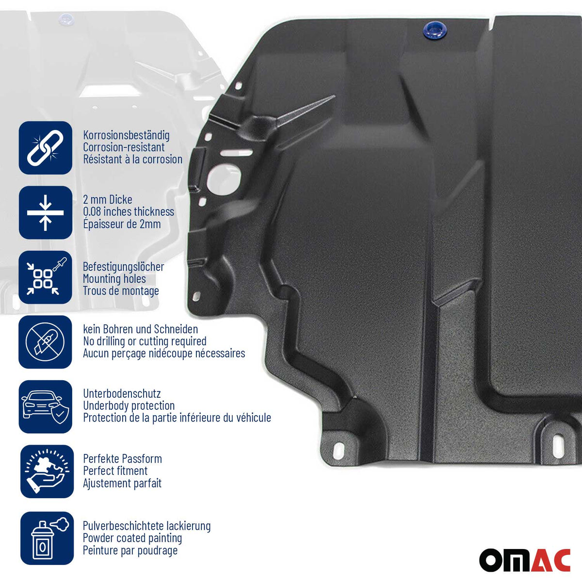 Unterfahrschutz Motorschutz für Mitsubishi Lancer X 1.5/ 1.8/ 2.0 2007-2016