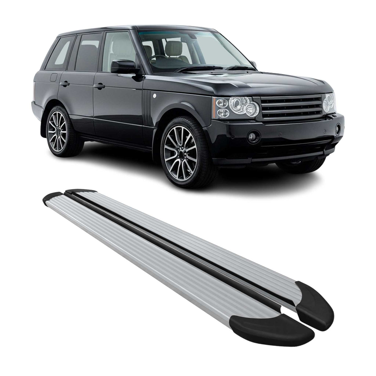 Seitenschweller Trittbretter Schweller für Range Rover Vogue 2001-2012 Alu Grau