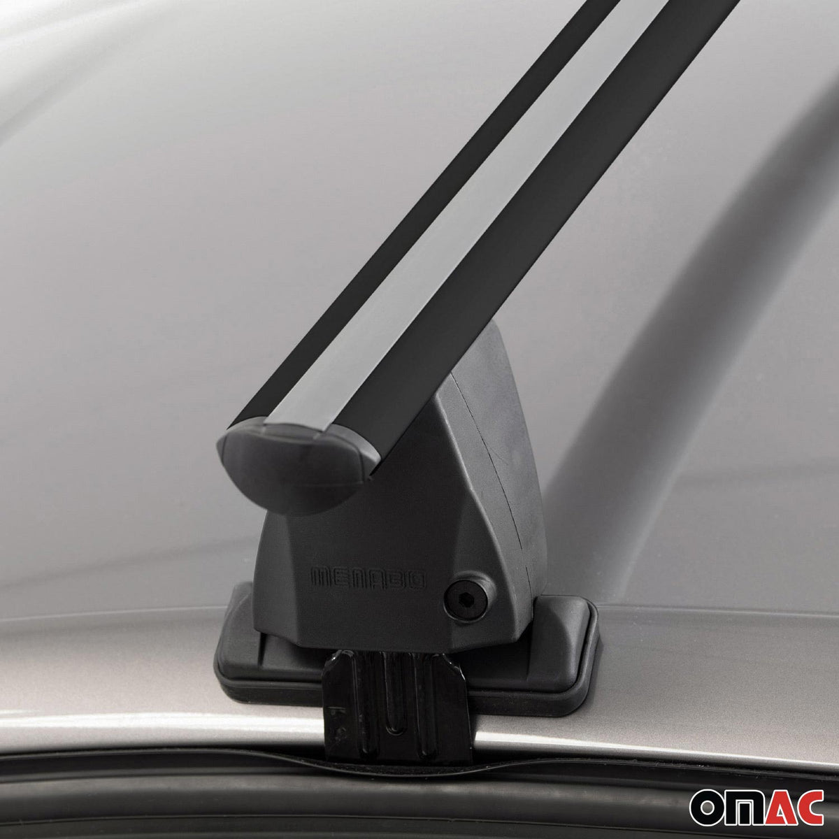 Menabo Dachträger Grundtäger für Fiat Panda 2003-2012 50kg Alu Schwarz 2 tlg