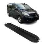 Trittbretter Seitenschweller für Fiat Scudo 2007-2016 L2 Aluminium Schwarz 2tlg