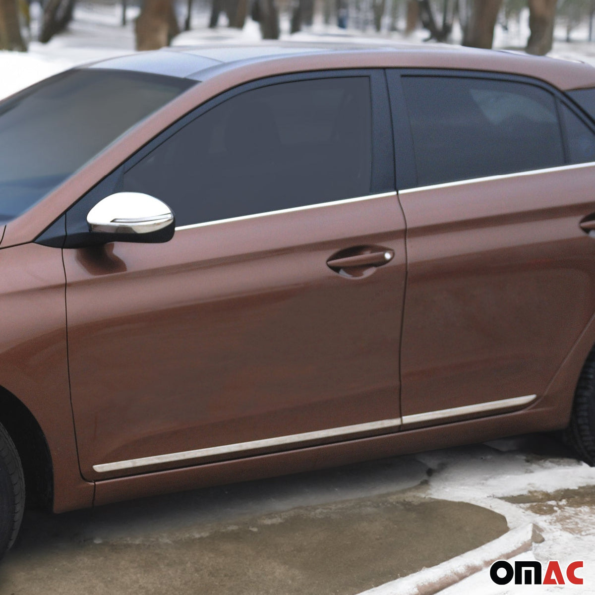 Seitentürleiste Türschutzleiste für Kia Sorento 2 Mitsubishi Colt Edelstahl 2x