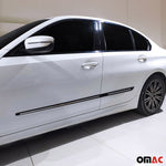 Seitentürleiste Türleisten Türschutzleisten für Opel Corsa ABS Chrom Schwarz 4x