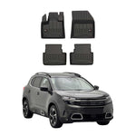 OMAC Gummi Fußmatten für Citroen C5 Aircross 2018-2025 Premium Gummi Schwarz 4x