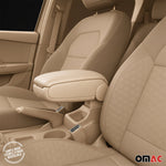 Mittelarmlehne Armlehne Mittelkonsole für VW Jetta 2005-2010 PU-Leder ABS Beige