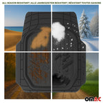 Fußmatten Gummimatten 3D Matte für Isuzu Gummi Universal Schwarz 4Tlg