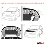 Haubenbra Steinschlagschutz Bonnet Bra für Hyundai Tucson 2015-2020 Schwarz Halb