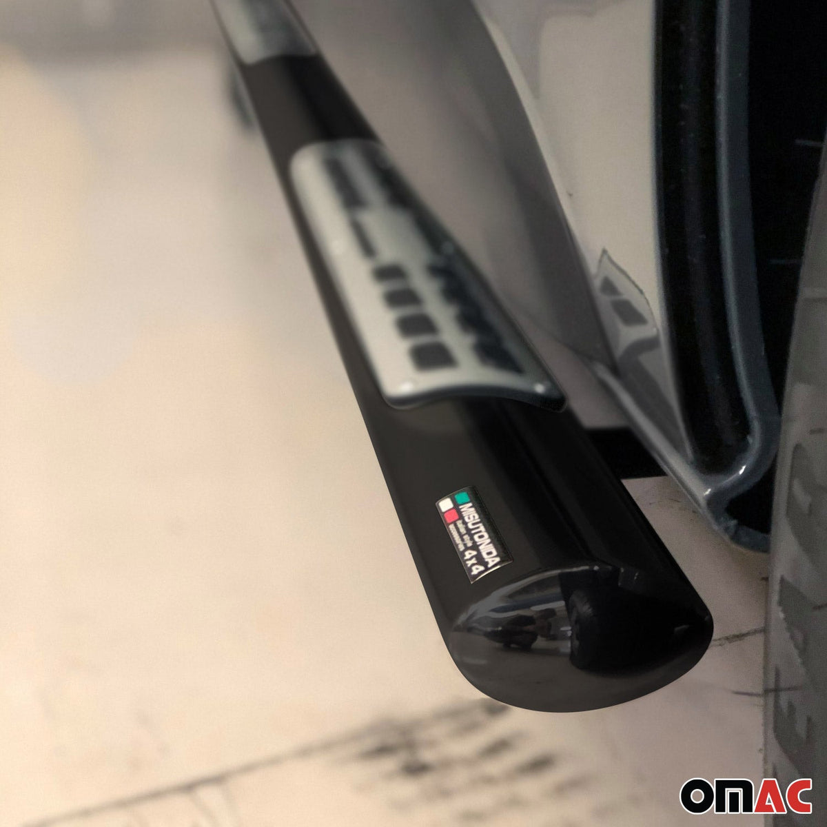 Edelstahl Seitenschweller Schwellerrohre für Fiat 500X Typ 334 2015-2024 Schwarz