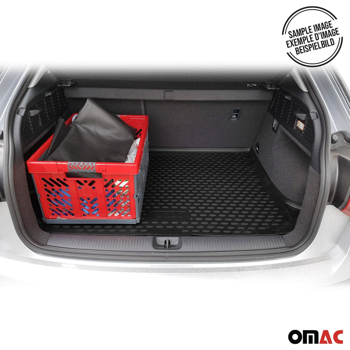 Kofferraummatte Kofferraumwanne für Dacia Lodgy 2012-2022 Gummi TPE Schwarz