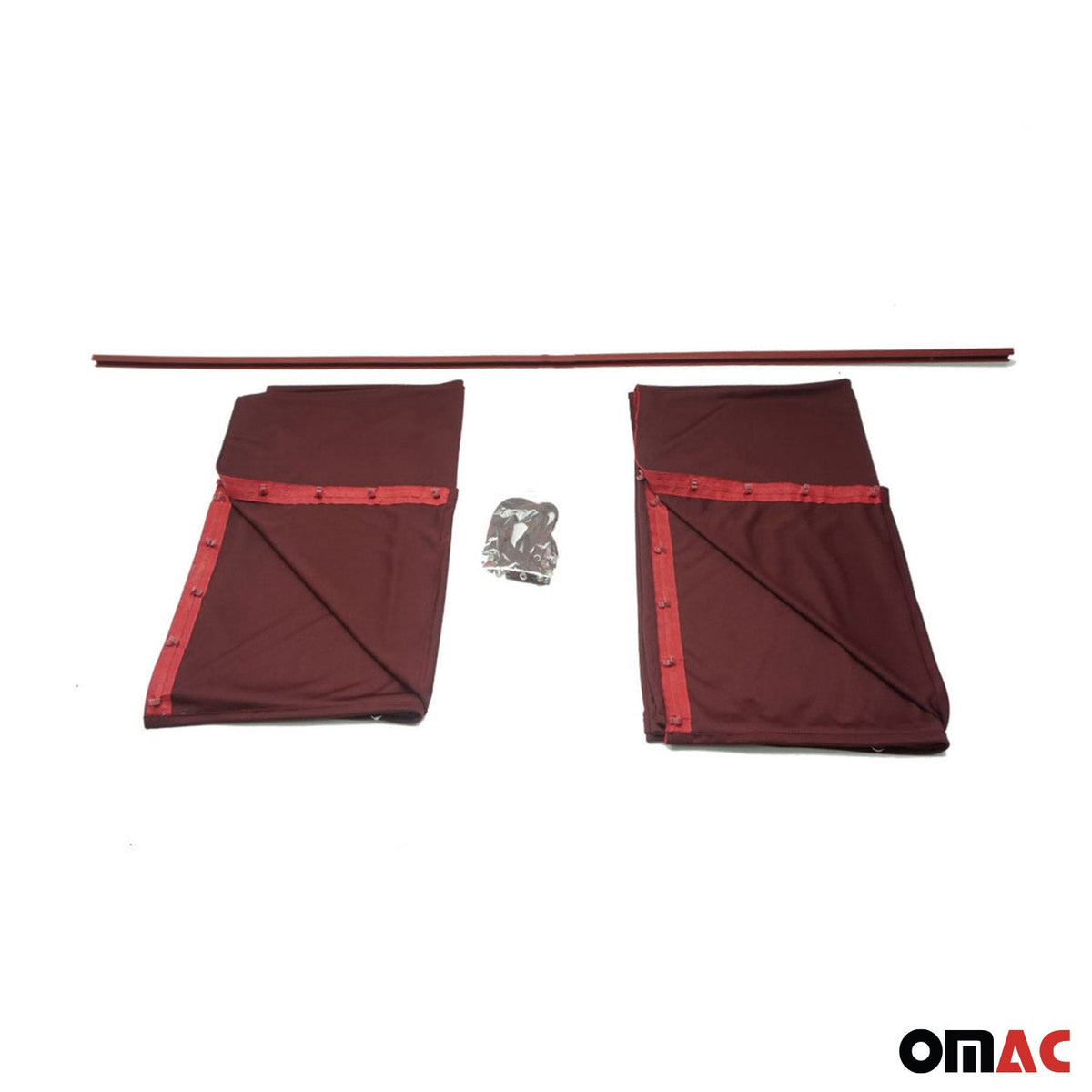 Maß Gardinen für Peugeot Boxer H3 Fahrerhaus Abtrennung Sonnenschutz Rot