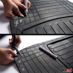 Gummimatten & Kofferraumwanne Set für Dacia Sandero 2008-2027 Universal Schwarz
