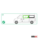 Seitenfenster Schiebefenster für Renault Master 2010-2024 Schwarz Links L1