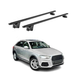 Dachträger Grundtäger für Audi Q3 mk1 2011-2018 100kg Alu Schwarz 2 tlg ABE