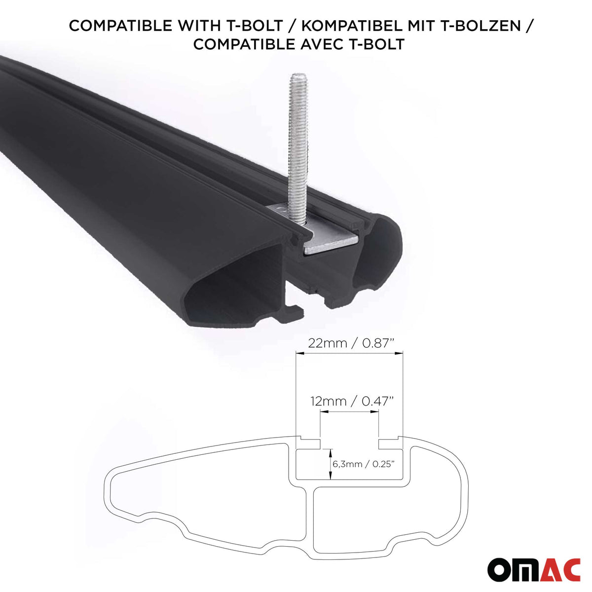 Dachträger Grundtäger für BMW X3 F25 2010-2017 75kg Aluminium Schwarz 2 tlg