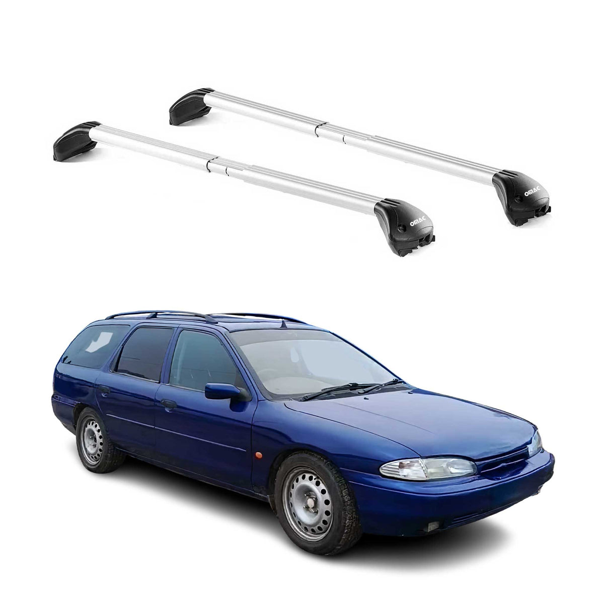 Dachträger Grundtäger für Ford Mondeo Kombi 1993-2014 5 tür 100kg Alu Silber ABE