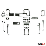 Innenraum Dekor Cockpit für Opel Zafira 1998-2005 Wurzelholz Optik 21x
