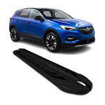 Trittbretter Schweller Seitenbretter für Opel Grandland X 2017-2024 Alu Schwarz