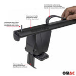 Menabo Dachträger für Toyota Tundra Double Cab mk2 2014-2021 FL 50kg Alu Schwarz