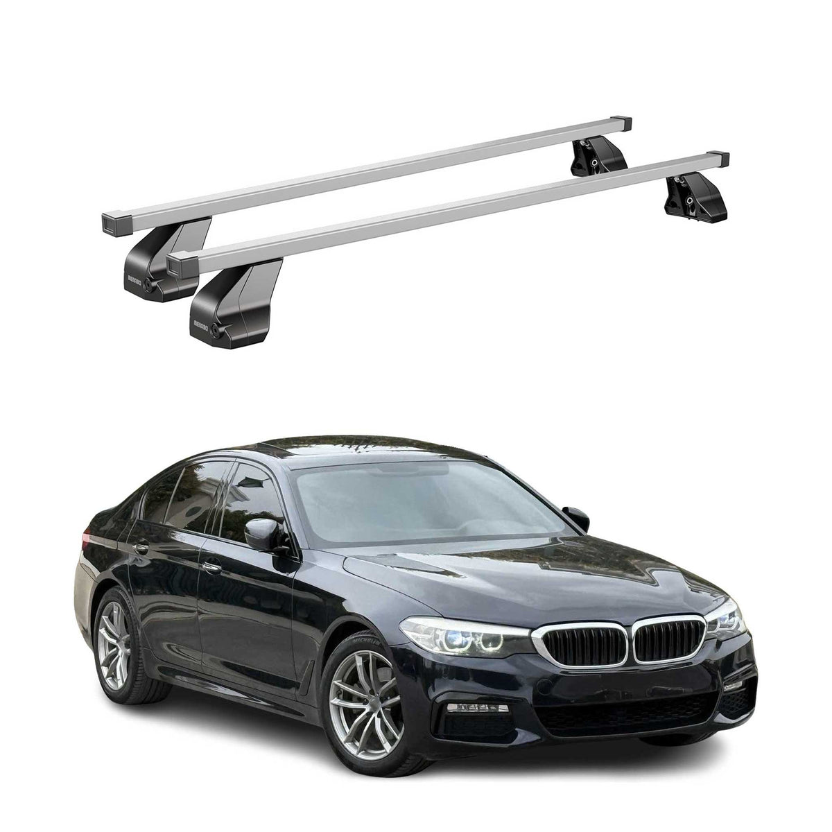 Menabo Dachträger für BMW 5er G30 Limo 2016-23 / M5 F90 Limo 2018-23 Stahl 2x
