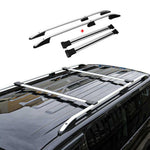 Dachreling+Dachträger SET für VW Caddy Maxi 2003-2010 L2 Langer Alu Silber 4tlg