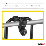 Menabo Fahrradträger 2 Fahrräder für BMW 3er E90 1999-2005 Alu Silber Schwarz