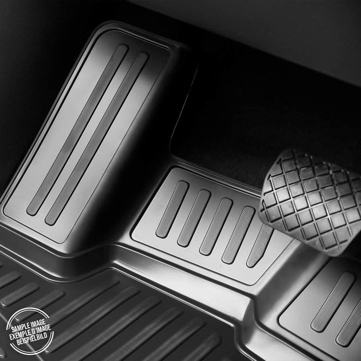 OMAC Fußmatten für Ford Tourneo Custom Titanium 2018-2022 2. Reihe TPE Schwarz