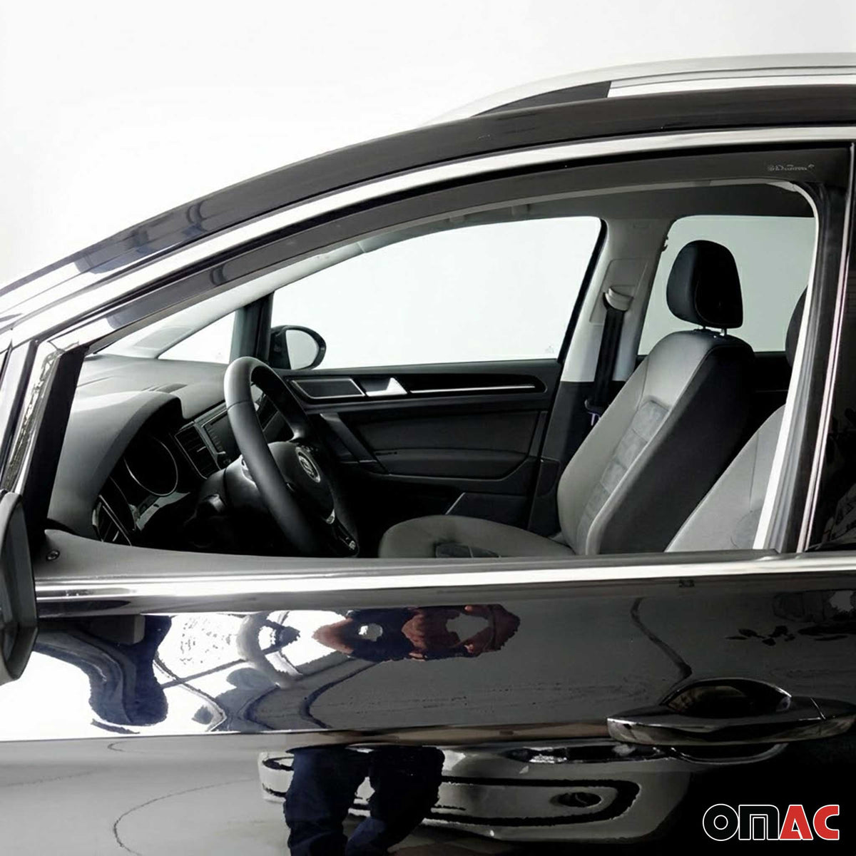 Windabweiser Regenabweiser für VW Golf mk7 Variant 2014-2020 Dunkel Acryl 2tlg