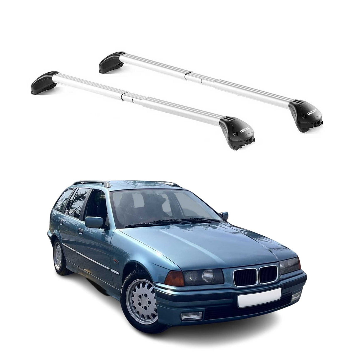 Dachträger für BMW 3er Touring E36 E46 E91 1994-2012 5 tür 100kg Alu ABE Silber