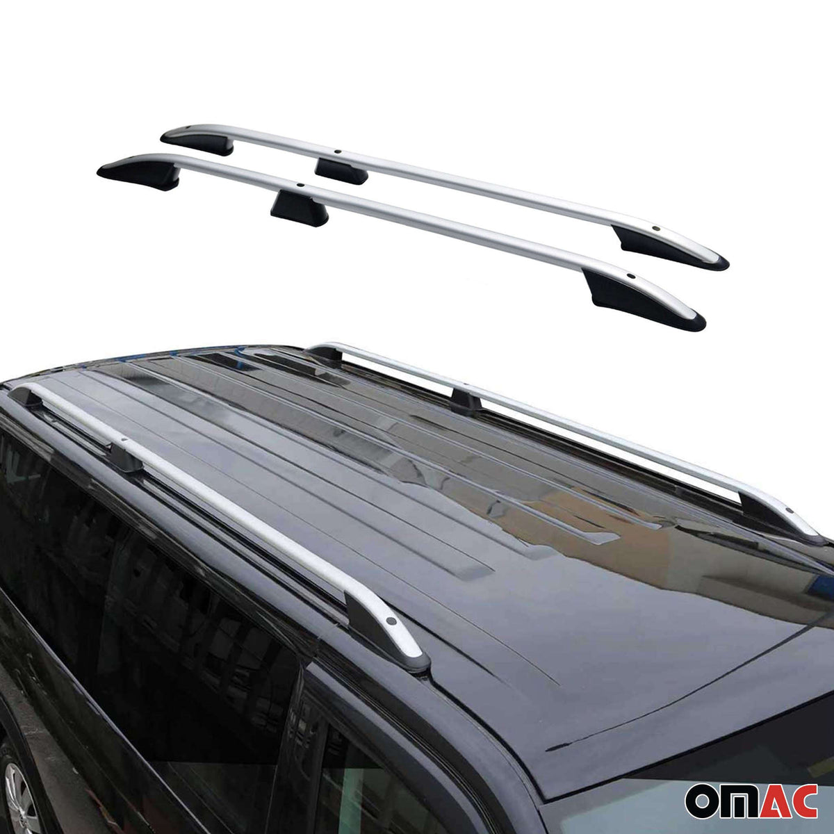 Dachreling Dachgepäckträger für Renault Kangoo 2008-2022 Kurzer Alu Grau Namma Markt