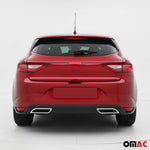 Stoßstangen Diffusor Auspuffrahmen für Renault Megane 2016-2022 Edelstahl Chrom
