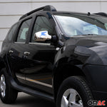 Spiegelkappen Spiegelabdeckung für Dacia Logan MCV I 2006-2012 Edelstahl Chrom