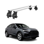 Menabo Dachträger Grundtäger für Audi Q5 mk2 2021-2025 50kg Stahl Silber 2 tlg