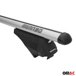 Menabo Dachträger Grundtäger für BMW X5 E70 2010-2013 75kg Alu Silber 2 tlg