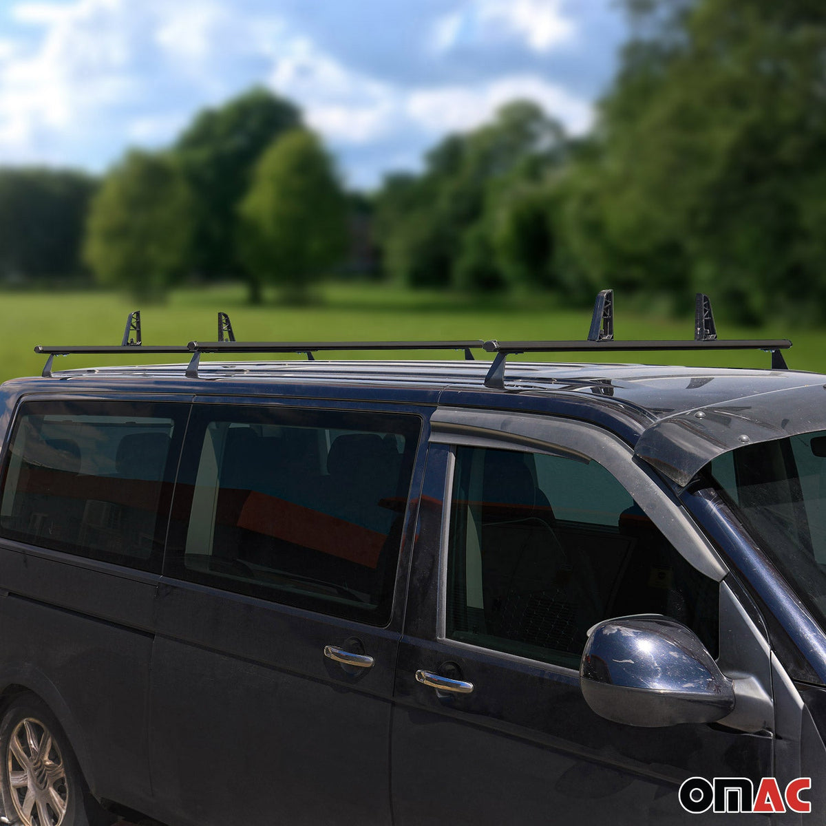 3x Dachträger + Leiterhalter Set für Opel Vivaro A 2001-2014 Lastanschläge
