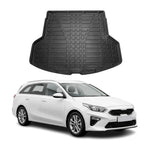 Kofferraumwanne Laderaumwanne für Kia Ceed Estate SW 2019-2026 Gummi TPE Schwarz