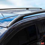 Dachreling Relingträger für VW Amarok 2023-2026 Double Cab Alu Schwarz 2 tlg
