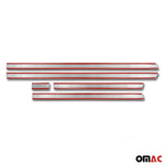 Seitentürleiste Türschutz für VW Multivan T5 2003-2015 L1 Edelstahl Dunkel 5x