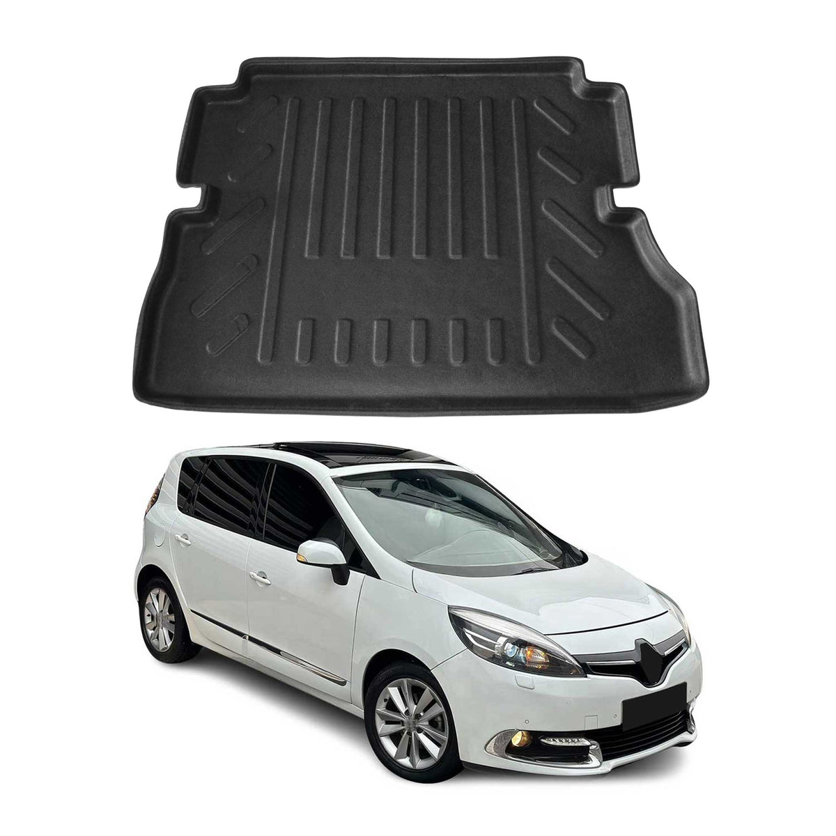 Kofferraumwanne Laderaumwanne für Renault Grand Scenic 2009-2016 Gummi TPE