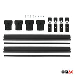 Dachträger Grundtäger für Peugeot Expert 2007-2016 75kg Aluminium Schwarz 2 tlg