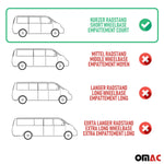 Dachreling Dachträger für Opel Combo D Fiat Doblo 2010-2021 Kurzer Alu Grau