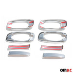 Chrom Türgriff Blende für Fiat Doblo 2010-2021 4-Tür Edelstahl 8tlg