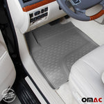 OMAC Gummimatten Fußmatten für Mercedes W212 2009-2016 TPE Automatten Grau 4x
