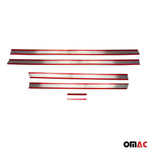 Seitentürleiste Türschutz für VW Transporter T5 2003-2015 Kurzer Chrom Dunkel 5x
